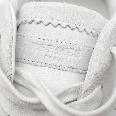 エルメス HERMES バウンシング H252886ZH90405 白 レザー ヴォーピケ シェーヴルヴェロア #41 スニーカー Hロゴ タータンモチーフ