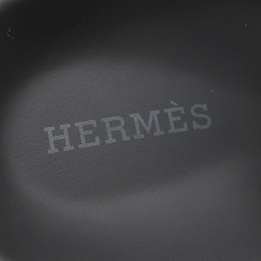 エルメス HERMES シプレ H222100Z ホワイト×ブラック カーフ ゴム シェーヴル #36.5 サンダル 白×黒 ラバーソール
