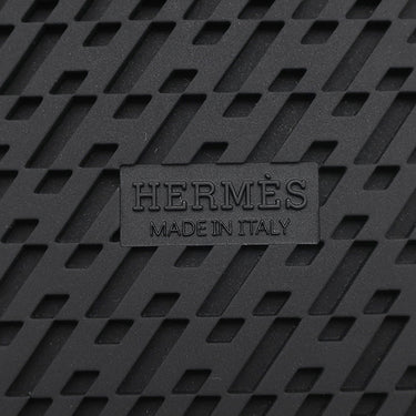 エルメス HERMES シプレ H222100Z ホワイト×ブラック カーフ ゴム シェーヴル #36.5 サンダル 白×黒 ラバーソール