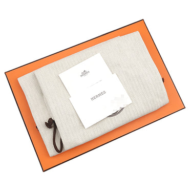 エルメス HERMES シプレ H222100Z ホワイト×ブラック カーフ ゴム シェーヴル #36.5 サンダル 白×黒 ラバーソール