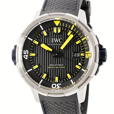 腕時計 IWC IWC アクアタイマー オートマティック 2000 IW358001 自動巻き メンズ ブラック 黒 回転ベゼル デイト