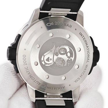 腕時計 IWC IWC アクアタイマー オートマティック 2000 IW358001 自動巻き メンズ ブラック 黒 回転ベゼル デイト