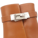 エルメス HERMES サンジェルマン アンクルブーツ H202257Z ナチュラル レザー #36.5 ブーツ シルバー金具 靴 ケリーバックル 補修有り