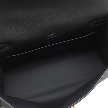 エルメス HERMES ポシェットケリー ミニ ブラック スイフト ハンドバッグ ゴールド金具 新品 未使用 黒 2025年製
