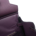 エルメス HERMES バーキン25 カシス トゴ ハンドバッグ ゴールド金具 紫 鍵・カデナ欠品