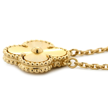 ヴァンクリーフアーペル Van Cleef & Arpels ヴィンテージ アルハンブラ VCARP4KL00 イエローゴールド K18YG ネックレス Au750 18K ギヨシェ