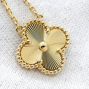 ヴァンクリーフアーペル Van Cleef & Arpels ヴィンテージ アルハンブラ VCARP4KL00 イエローゴールド K18YG ネックレス Au750 18K ギヨシェ