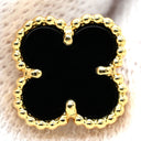 ヴァンクリーフアーペル Van Cleef & Arpels スウィート アルハンブラ VCARA44900 ブラック×イエローゴールド K18YG オニキス ピアス 黒 750 YG 18K