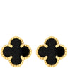 ヴァンクリーフアーペル Van Cleef & Arpels スウィート アルハンブラ VCARA44900 ブラック×イエローゴールド K18YG オニキス ピアス 黒 750 YG 18K
