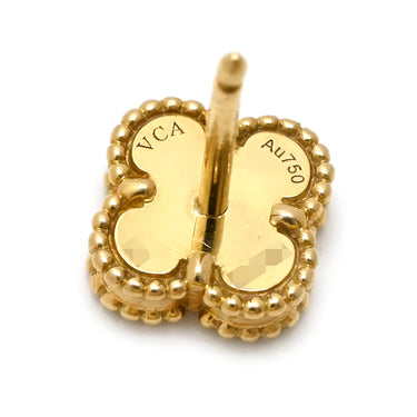 ヴァンクリーフアーペル Van Cleef & Arpels スウィート アルハンブラ VCARA44900 ブラック×イエローゴールド K18YG オニキス ピアス 黒 750 YG 18K