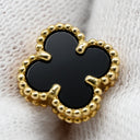 ヴァンクリーフアーペル Van Cleef & Arpels スウィート アルハンブラ VCARA44900 ブラック×イエローゴールド K18YG オニキス ピアス 黒 750 YG 18K