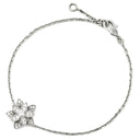 ヴァンクリーフアーペル Van Cleef & Arpels ロータス ダイヤ ミニ VCARP1AB00 ホワイトゴールド K18WG ダイヤモンド ブレスレット 750 18K フラワーモチーフ