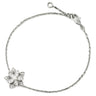 ヴァンクリーフアーペル Van Cleef & Arpels ロータス ダイヤ ミニ VCARP1AB00 ホワイトゴールド K18WG ダイヤモンド ブレスレット 750 18K フラワーモチーフ