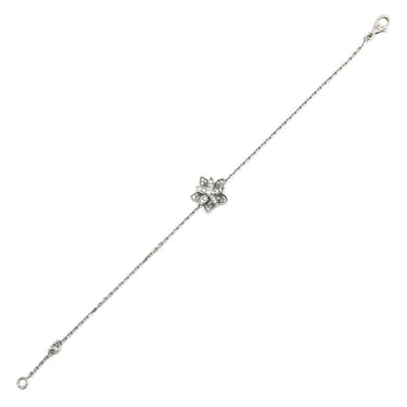 ヴァンクリーフアーペル Van Cleef & Arpels ロータス ダイヤ ミニ VCARP1AB00 ホワイトゴールド K18WG ダイヤモンド ブレスレット 750 18K フラワーモチーフ