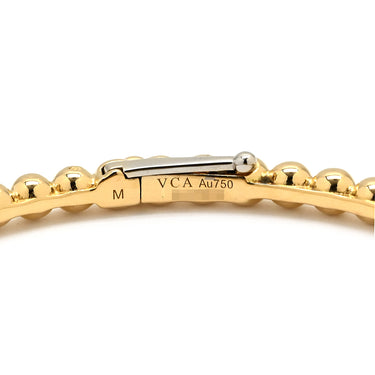 ヴァンクリーフアーペル Van Cleef & Arpels ゴールドパール ミディアムモデル VCARO7TC00 イエローゴールド K18YG 14038 ブレスレット Au750 YG 18K