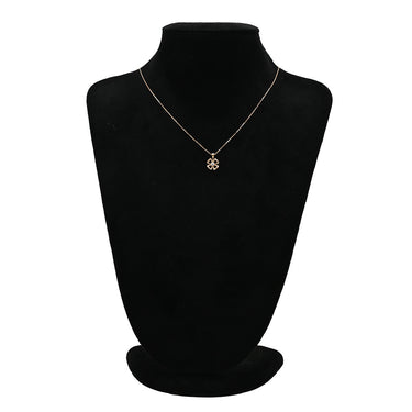 ブルガリ BVLGARI フィオレヴァー ピンクゴールド K18PG ダイヤモンド ネックレス Au750 K18PG パヴェ ダイヤ フラワーモチーフ オープンワーク
