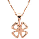 ブルガリ BVLGARI フィオレヴァー ピンクゴールド K18PG ダイヤモンド ネックレス Au750 K18PG パヴェ ダイヤ フラワーモチーフ オープンワーク