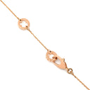 ブルガリ BVLGARI フィオレヴァー ピンクゴールド K18PG ダイヤモンド ネックレス Au750 K18PG パヴェ ダイヤ フラワーモチーフ オープンワーク
