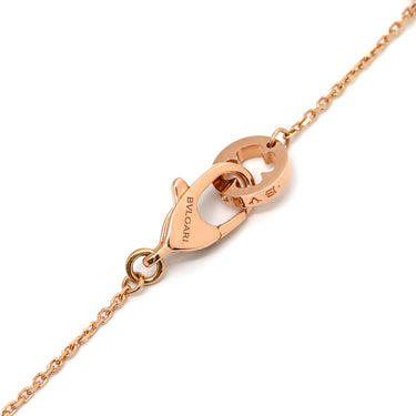 ブルガリ BVLGARI フィオレヴァー ピンクゴールド K18PG ダイヤモンド ネックレス Au750 K18PG パヴェ ダイヤ フラワーモチーフ オープンワーク