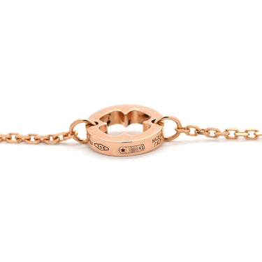 ブルガリ BVLGARI フィオレヴァー ピンクゴールド K18PG ダイヤモンド ネックレス Au750 K18PG パヴェ ダイヤ フラワーモチーフ オープンワーク