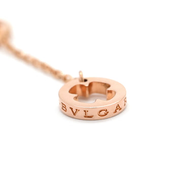 ブルガリ BVLGARI フィオレヴァー ピンクゴールド K18PG ダイヤモンド ネックレス Au750 K18PG パヴェ ダイヤ フラワーモチーフ オープンワーク