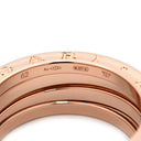 ブルガリ BVLGARI ビーゼロワン B-zero1 3バンド ダイヤ 358966 ピンクゴールド K18PG ダイヤモンド #62(JP22) リング 指輪 18K PG Au750 18K 18金 21号