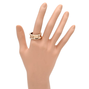 ブルガリ BVLGARI ビーゼロワン B-zero1 3バンド ダイヤ 358966 ピンクゴールド K18PG ダイヤモンド #62(JP22) リング 指輪 18K PG Au750 18K 18金 21号