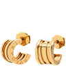 ブルガリ BVLGARI B-zero1 ビーゼロワン イエローゴールド K18YG ピアス BVLGARI K18YG Au750 18K 18金 3バンド フープピアス