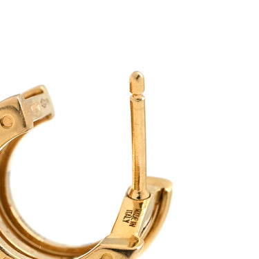 ブルガリ BVLGARI B-zero1 ビーゼロワン イエローゴールド K18YG ピアス BVLGARI K18YG Au750 18K 18金 3バンド フープピアス