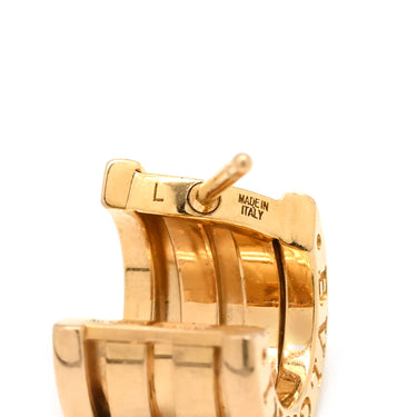 ブルガリ BVLGARI B-zero1 ビーゼロワン イエローゴールド K18YG ピアス BVLGARI K18YG Au750 18K 18金 3バンド フープピアス