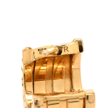 ブルガリ BVLGARI B-zero1 ビーゼロワン イエローゴールド K18YG ピアス BVLGARI K18YG Au750 18K 18金 3バンド フープピアス