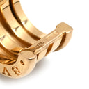 ブルガリ BVLGARI B-zero1 ビーゼロワン イエローゴールド K18YG ピアス BVLGARI K18YG Au750 18K 18金 3バンド フープピアス