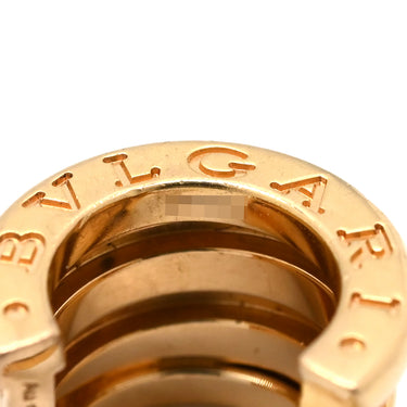 ブルガリ BVLGARI B-zero1 ビーゼロワン イエローゴールド K18YG ピアス BVLGARI K18YG Au750 18K 18金 3バンド フープピアス