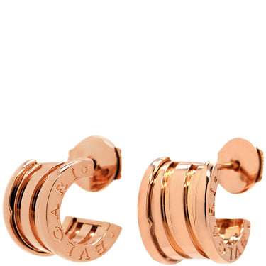 ブルガリ BVLGARI B-zero1 ビーゼロワン ピンクゴールド ピアス 750 