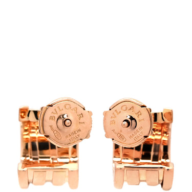 ブルガリ BVLGARI B-zero1 ビーゼロワン ピンクゴールド K18PG ピアス 750 18K 750 PG フープピアス