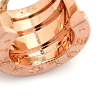 ブルガリ BVLGARI B-zero1 ビーゼロワン ピンクゴールド ピアス 750 