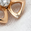 ブルガリ BVLGARI ダイヤモンドピアス 355327 ピンクゴールド K18PG ダイヤモンド ピアス Au750 PG K18RG オープンワーク クローバー