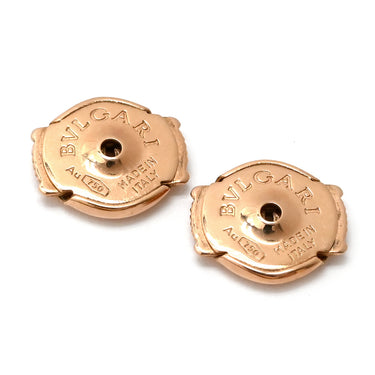ブルガリ BVLGARI ダイヤモンドピアス 355327 ピンクゴールド K18PG ダイヤモンド ピアス Au750 PG K18RG オープンワーク クローバー
