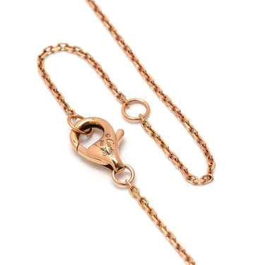 カルティエ Cartier アミュレット ドゥ カルティエ ピンクゴールド×ブラック K18PG ダイヤモンド オニキス ネックレス PG Au750 18K 18金 ダイヤ オニキス タリスマン