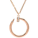 カルティエ Cartier ジュストアンクル ダイヤ ピンクゴールド K18PG ダイヤモンド ネックレス 750PG K18 18金