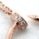 カルティエ Cartier ジュストアンクル ダイヤ ピンクゴールド K18PG ダイヤモンド ネックレス 750PG K18 18金