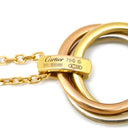 カルティエ Cartier トリニティ ホワイトゴールド×イエローゴールド×ピンクゴールド K18PG K18YG K18WG ダイヤモンド ネックレス 5P ダイヤ 750 18K 18金 3重 3連 3カラー