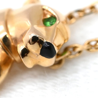 カルティエ Cartier パンテール ドゥ カルティエ ネックレス ピンクゴールド K18PG オニキス ツァボライト ネックレス Cartier パンサー 750 18K PG