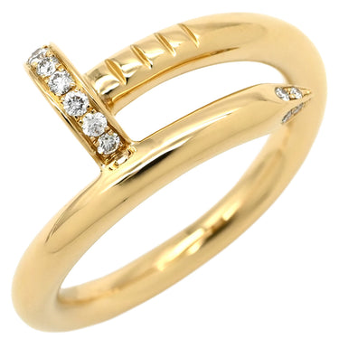 カルティエ Cartier ジュストアンクル クラシックモデル イエローゴールド K18YG ダイヤモンド #51(JP11) リング 指輪 750 18K JUSTE UN CLOU ダイヤ 11号