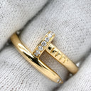 カルティエ Cartier ジュストアンクル クラシックモデル イエローゴールド K18YG ダイヤモンド #51(JP11) リング 指輪 750 18K JUSTE UN CLOU ダイヤ 11号