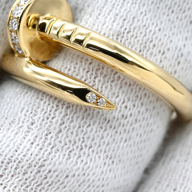 カルティエ Cartier ジュストアンクル クラシックモデル イエローゴールド K18YG ダイヤモンド #51(JP11) リング 指輪 750 18K JUSTE UN CLOU ダイヤ 11号