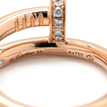 カルティエ Cartier ジュストアンクル ダイヤ B4094800 ピンクゴールド K18PG ダイヤモンド #50(JP10) リング 指輪 750 18K PG JUSTE UN CLOU 10号