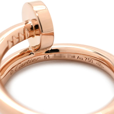 カルティエ Cartier ジュストアンクル ピンクゴールド K18PG #51(JP11) リング 指輪 18K 750 JUSTE UN CLOU 11号