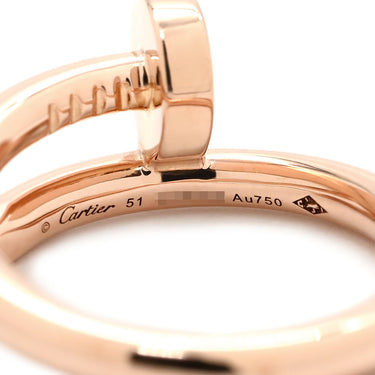 カルティエ Cartier ジュストアンクル B4092500 ピンクゴールド K18PG #51(JP11) リング 指輪 750 18K PG JUSTE UN CLOU 釘モチーフ 11号