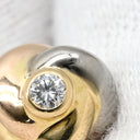 カルティエ Cartier ベビー トリニティ B8027100 ホワイトゴールド×イエローゴールド×ピンクゴールド K18YG K18PG K18WG ダイヤモンド ピアス 1P 1石 1粒 ダイヤ 3連 Au750 18K 18金 3カラー